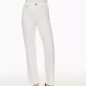 Aritzia Denim Forum The Arlo High Rise Straight in White